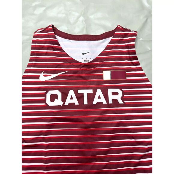 Nike Size XXL Men Pro Elite Qatar Track & Field Running Singlet CI8115-611  New - Picture 3 of 7
